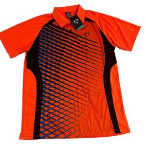 NWT Sport-Dri Neon Orange Bowling Polo Shirt XXL